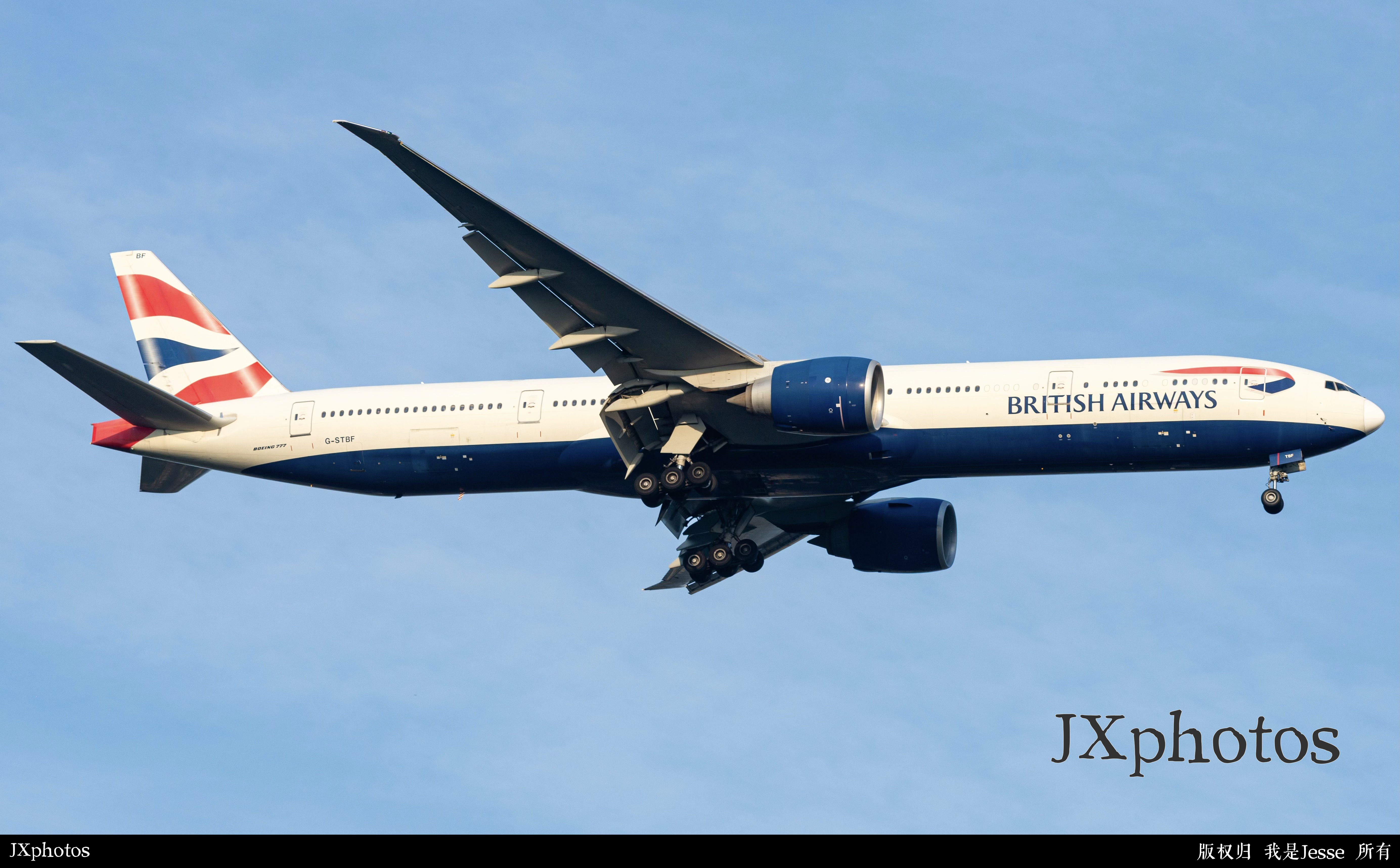 英航777使用22L跑道在JFK降落
