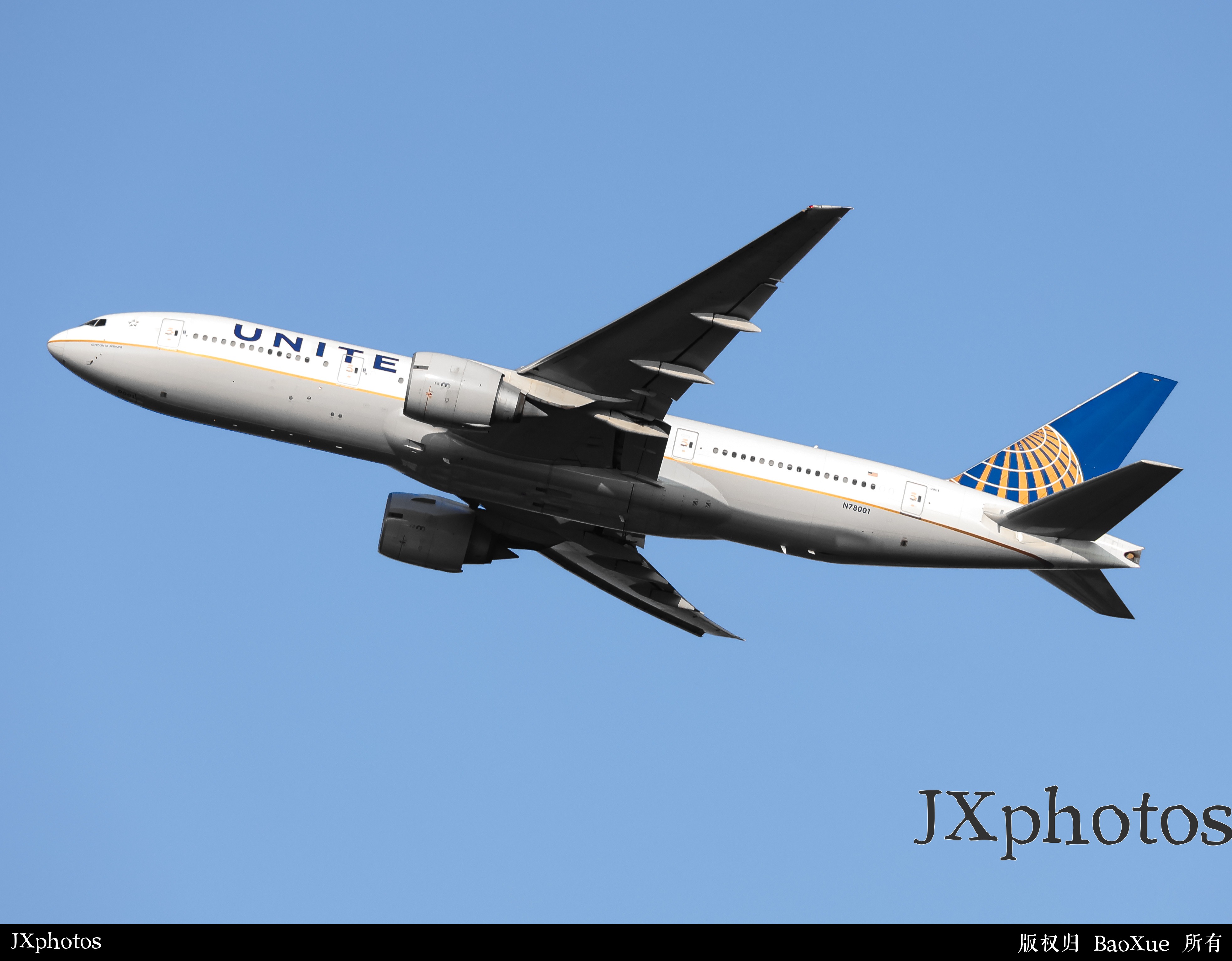 美国联合航空 波音777｜N78001